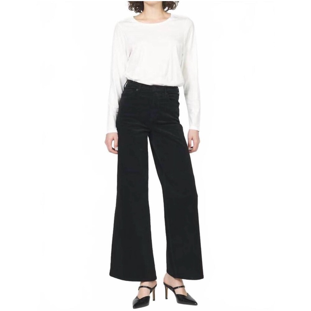 Dear‎ John Fiona Wide Leg Pant in Black Corduroy.